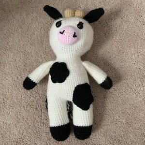 Handmade amigurumi cow